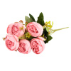 Цветы искусств. HTIC19 Яркая роза PVC/полиэстр 30см (кратно 7)																			